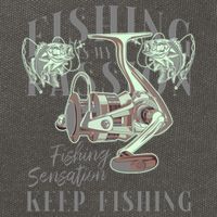 Fishing Is My Passion Cotton Canvas Backpack