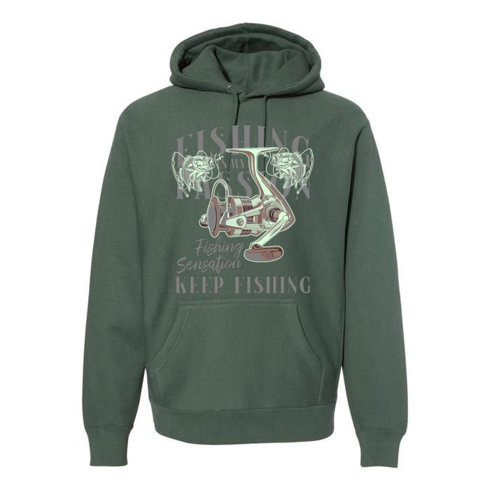 Fishing Is My Passion Premium Hoodie