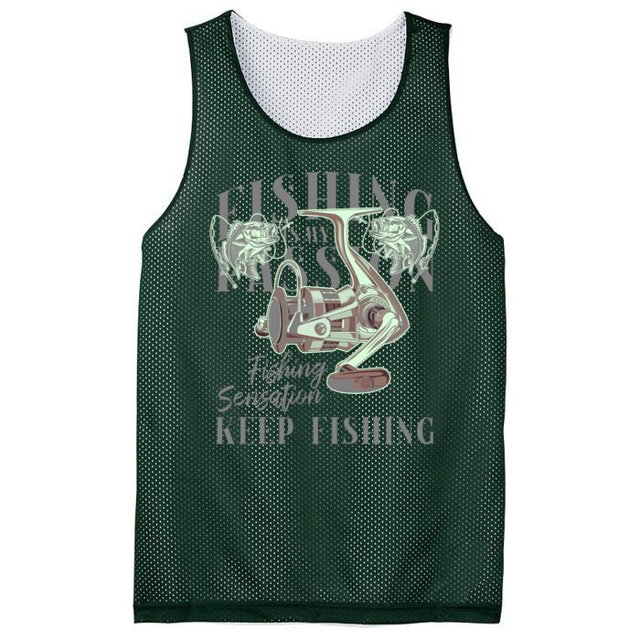 Fishing Is My Passion Mesh Reversible Basketball Jersey Tank