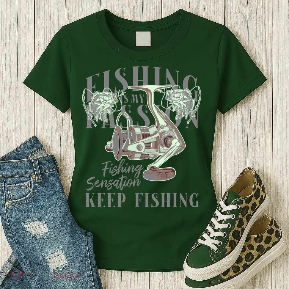Fishing Is My Passion Womens T-Shirt