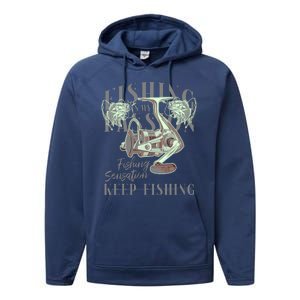 Fishing Is My Passion Performance Fleece Hoodie