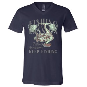 Fishing Is My Passion V-Neck T-Shirt