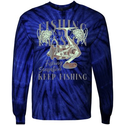 Fishing Is My Passion Tie-Dye Long Sleeve Shirt