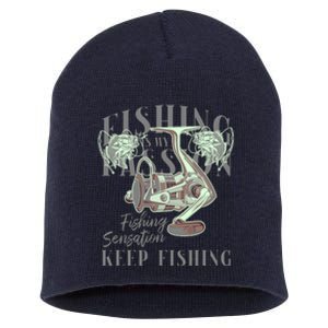 Fishing Is My Passion Short Acrylic Beanie