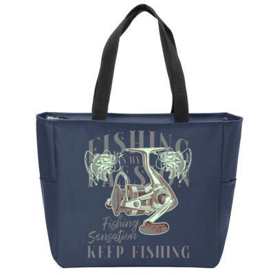 Fishing Is My Passion Zip Tote Bag