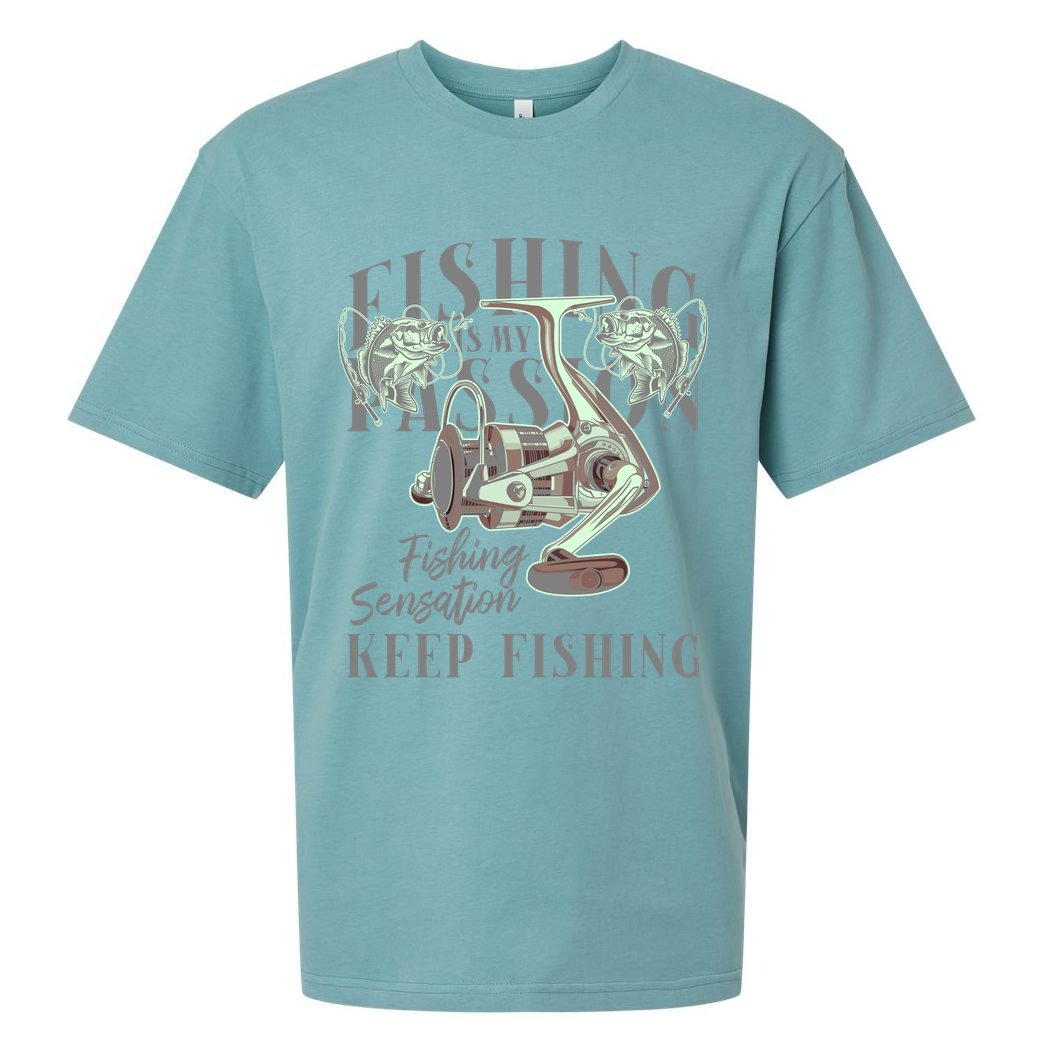 Fishing Is My Passion Sueded Cloud Jersey T-Shirt