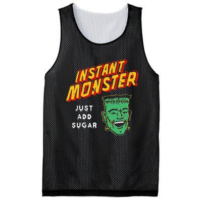 Funny Instant Monster Just Add Sugar Halloween Mesh Reversible Basketball Jersey Tank