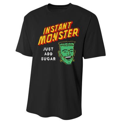 Funny Instant Monster Just Add Sugar Halloween Performance Sprint T-Shirt