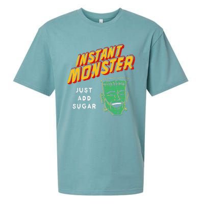 Funny Instant Monster Just Add Sugar Halloween Sueded Cloud Jersey T-Shirt