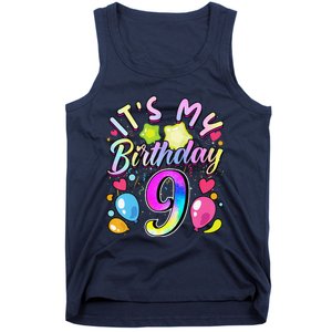 Funny Its My Birthday 9 Years Old 9th Birthday Tank Top