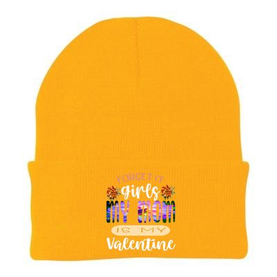 Forget It My Mom Is My Valentine Knit Cap Winter Beanie