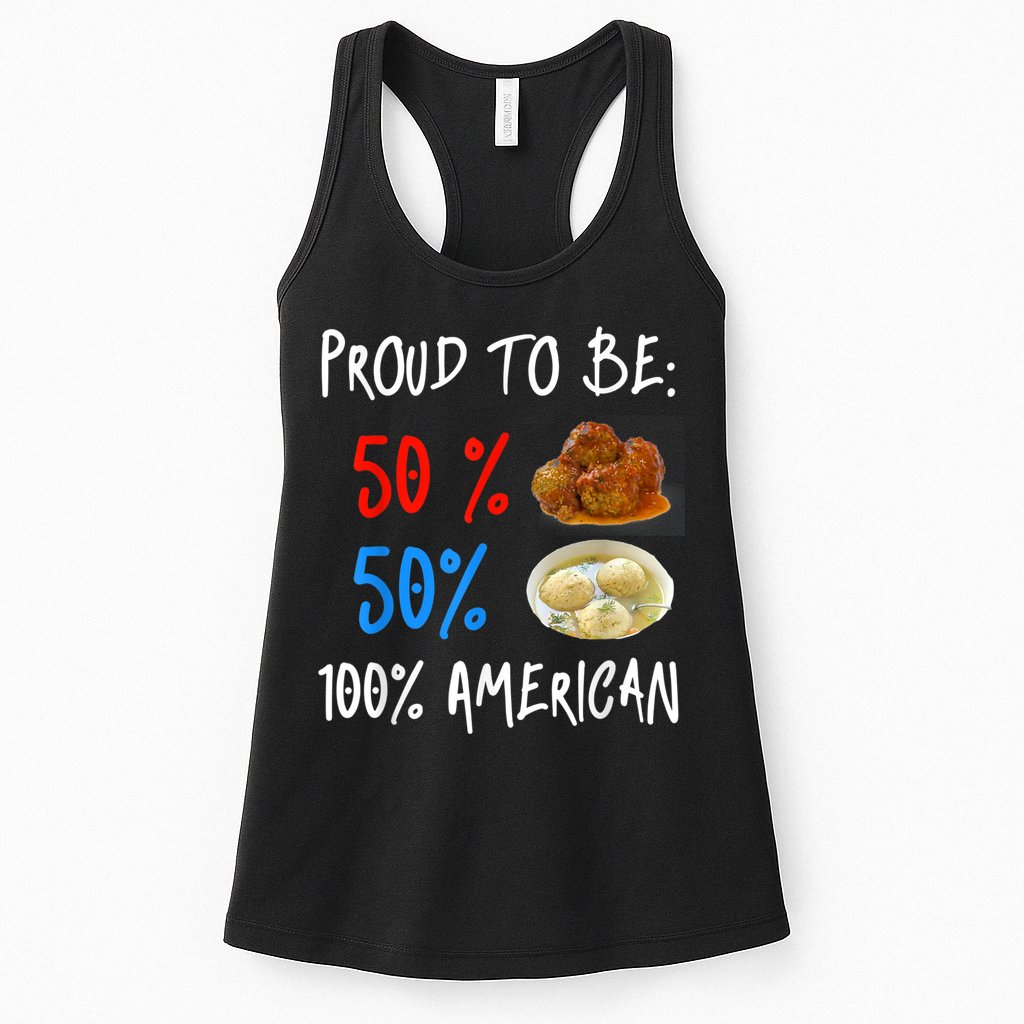 Funny Italian Meat Matzoh Ball Jewish Food Lover Womens Tank Top