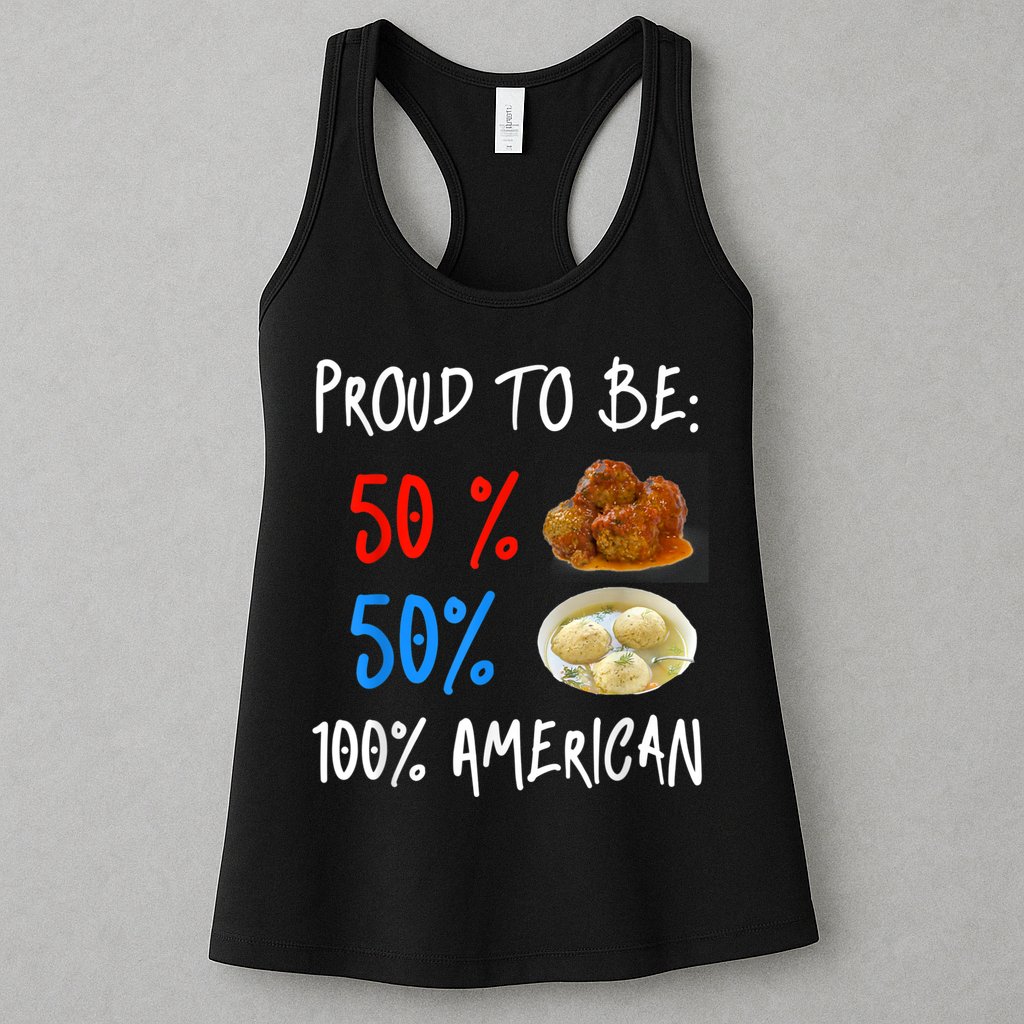 Funny Italian Meat Matzoh Ball Jewish Food Lover Womens Tank Top