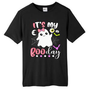 Funny Its My Boo Day Cute Halloween Birthday Ghost Pink Bow Tall Fusion ChromaSoft Performance T-Shirt