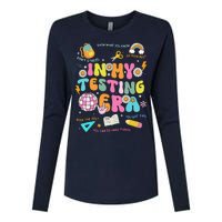 Funny In My Testing Era Test Day Teacher Day Womens Cotton Relaxed Long Sleeve T-Shirt