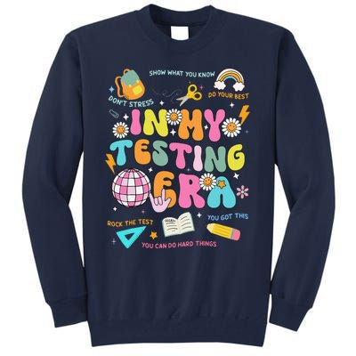 Funny In My Testing Era Test Day Teacher Day Tall Sweatshirt