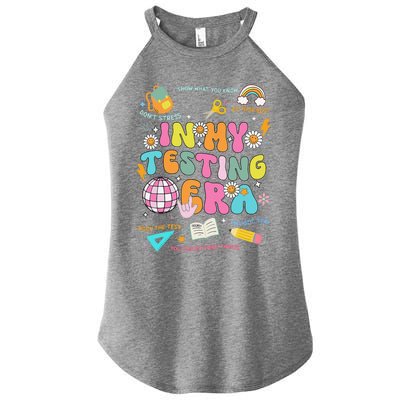 Funny In My Testing Era Test Day Teacher Day Women's Perfect Tri Rocker Tank