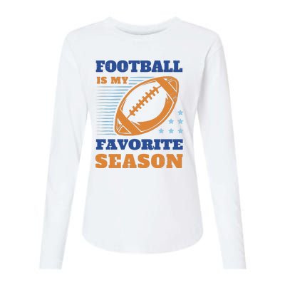 Football Is My Favorite Season Womens Cotton Relaxed Long Sleeve T-Shirt