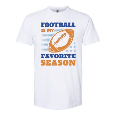 Football Is My Favorite Season Softstyle® CVC T-Shirt