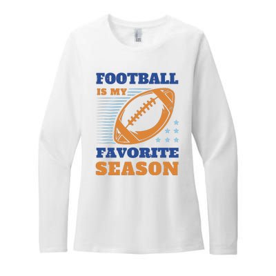 Football Is My Favorite Season Womens CVC Long Sleeve Shirt