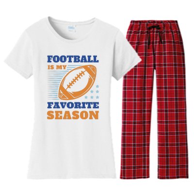 Football Is My Favorite Season Women's Flannel Pajama Set