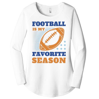 Football Is My Favorite Season Women's Perfect Tri Tunic Long Sleeve Shirt