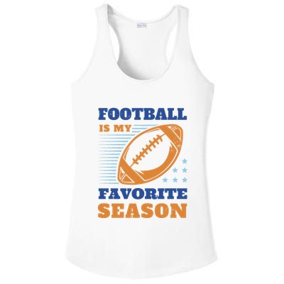Football Is My Favorite Season Ladies PosiCharge Competitor Racerback Tank