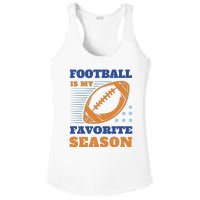 Football Is My Favorite Season Ladies PosiCharge Competitor Racerback Tank