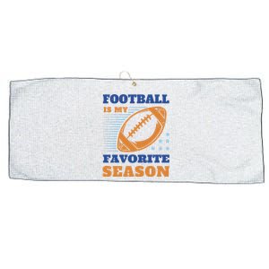 Football Is My Favorite Season Large Microfiber Waffle Golf Towel