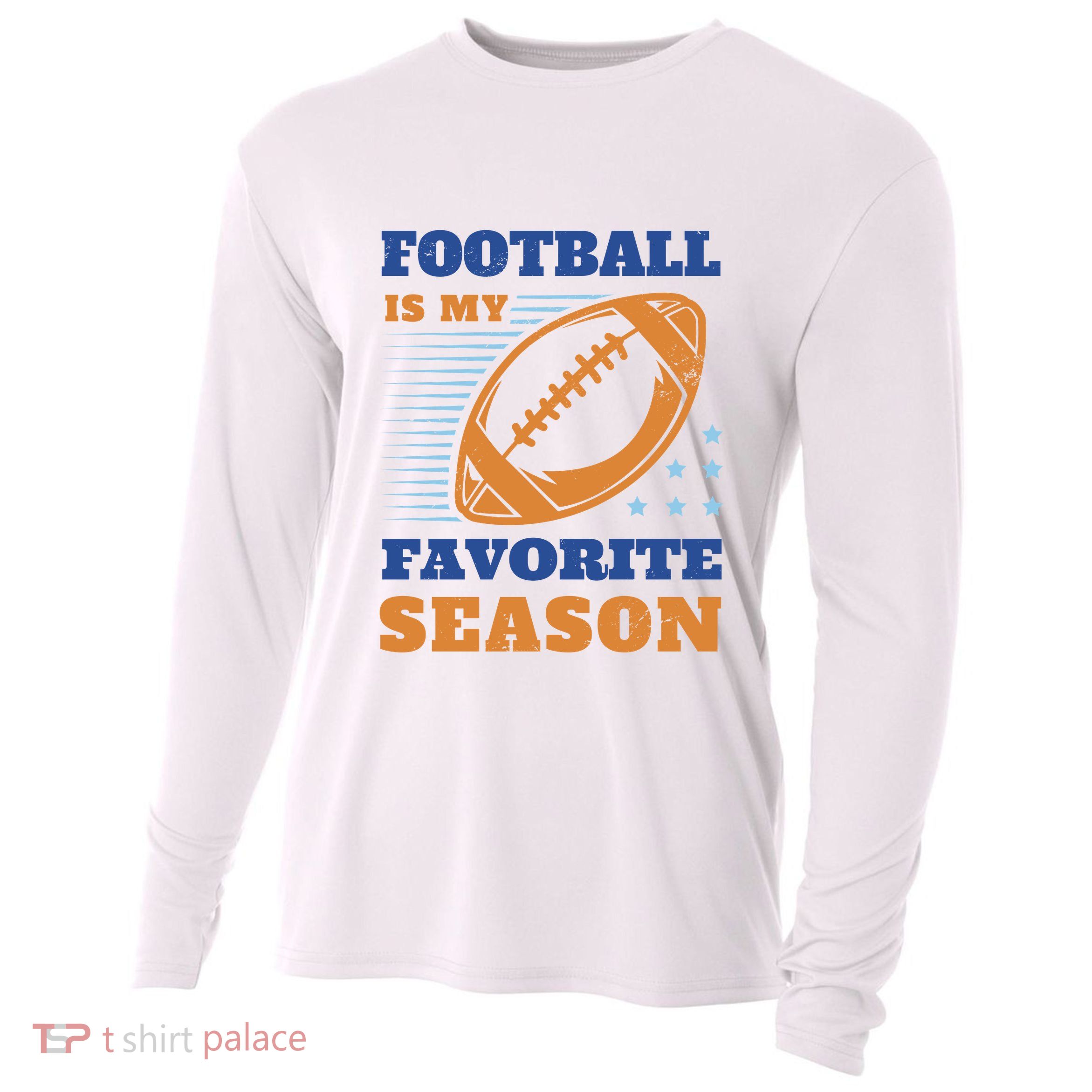 Football Is My Favorite Season Cooling Performance Long Sleeve Crew