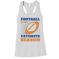 Football Is My Favorite Season Women's Racerback Tank