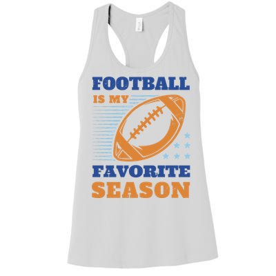 Football Is My Favorite Season Women's Racerback Tank