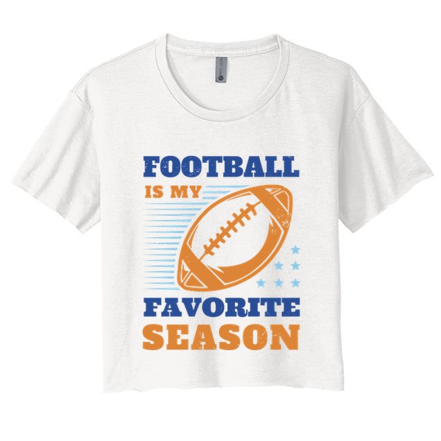 Football Is My Favorite Season Crop Top