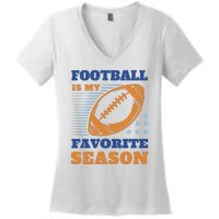 Football Is My Favorite Season Women's V-Neck T-Shirt