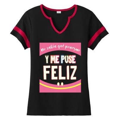 Funny Inspirational Maestra Espanol Spanish Teacher Ladies Halftime Notch Neck Tee