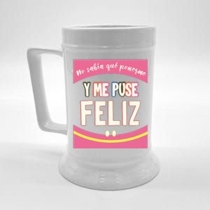 Funny Inspirational Maestra Espanol Spanish Teacher Beer Stein