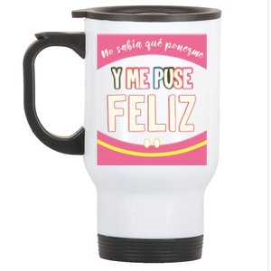 Funny Inspirational Maestra Espanol Spanish Teacher Stainless Steel Travel Mug