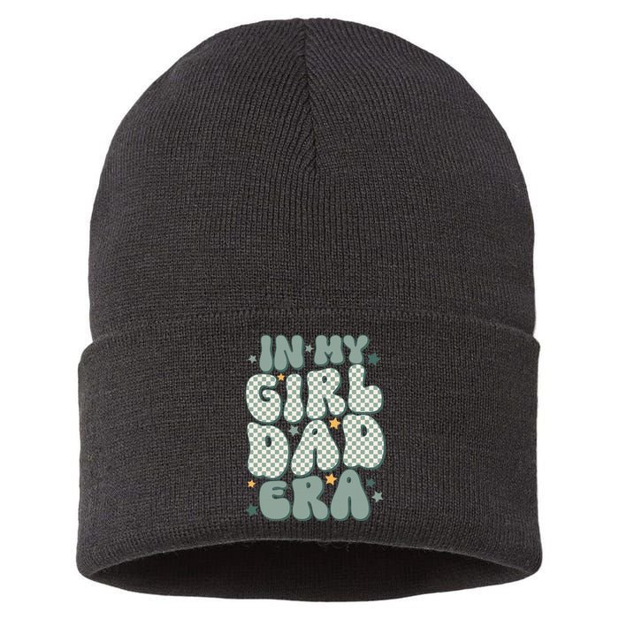 Funny In My Girl Dad Era Fathers Day Sustainable Knit Beanie