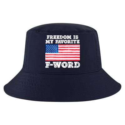 Freedom is my Favorite F Word Liberty conservative America Cool Comfort Performance Bucket Hat