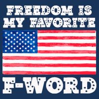 Freedom is my Favorite F Word Liberty conservative America Flat Bill Trucker Hat