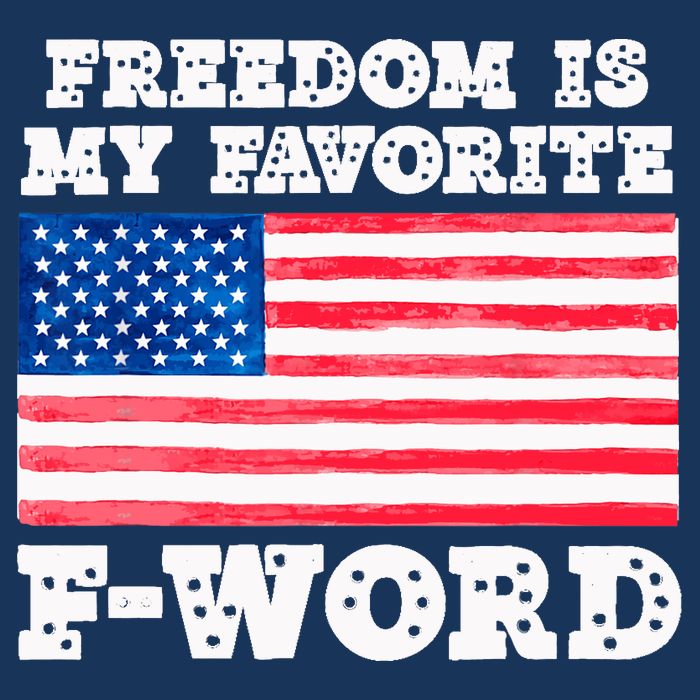 Freedom is my Favorite F Word Liberty conservative America Flat Bill Trucker Hat