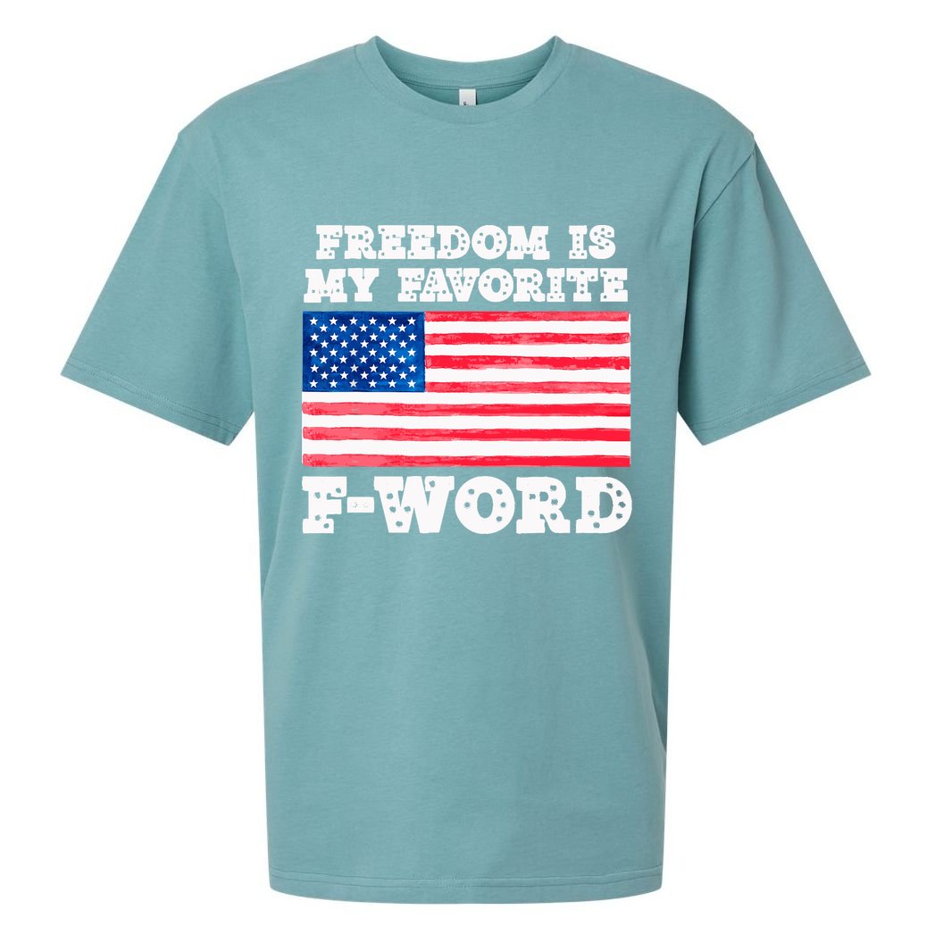 Freedom is my Favorite F Word Liberty conservative America Sueded Cloud Jersey T-Shirt
