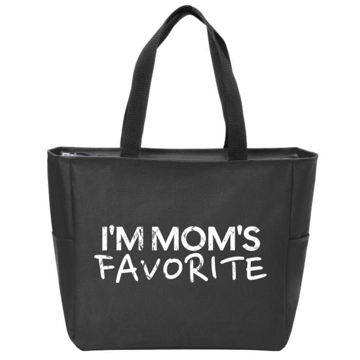 Funny im moms favorite sarcastic graphic Vintage Zip Tote Bag