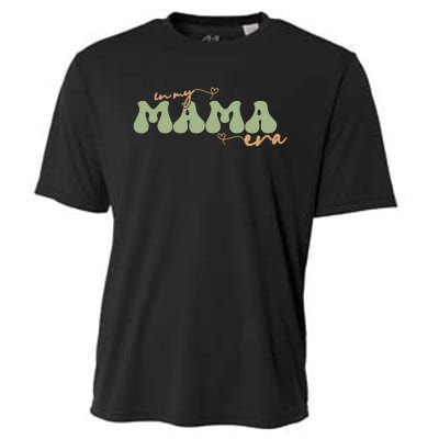 Funny In My Mama Era Lover Groovy Retro Mom Mother's Day Cooling Performance Crew T-Shirt