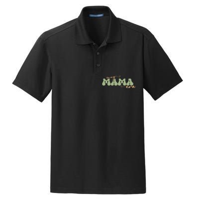 Funny In My Mama Era Lover Groovy Retro Mom Mother's Day Dry Zone Grid Polo