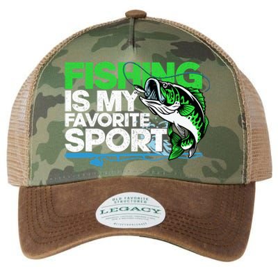 Fishing Is My Favorite Sport Fisherman Legacy Tie Dye Trucker Hat