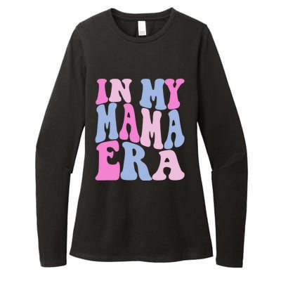 Funny In My Mama Era Lover Groovy Retro Mom Mothers Day Womens CVC Long Sleeve Shirt