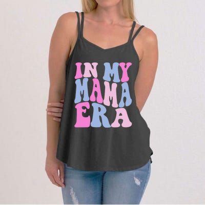 Funny In My Mama Era Lover Groovy Retro Mom Mothers Day Women's Strappy Tank