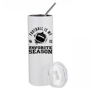 Football Is My Favorite Season Stainless Steel Tumbler