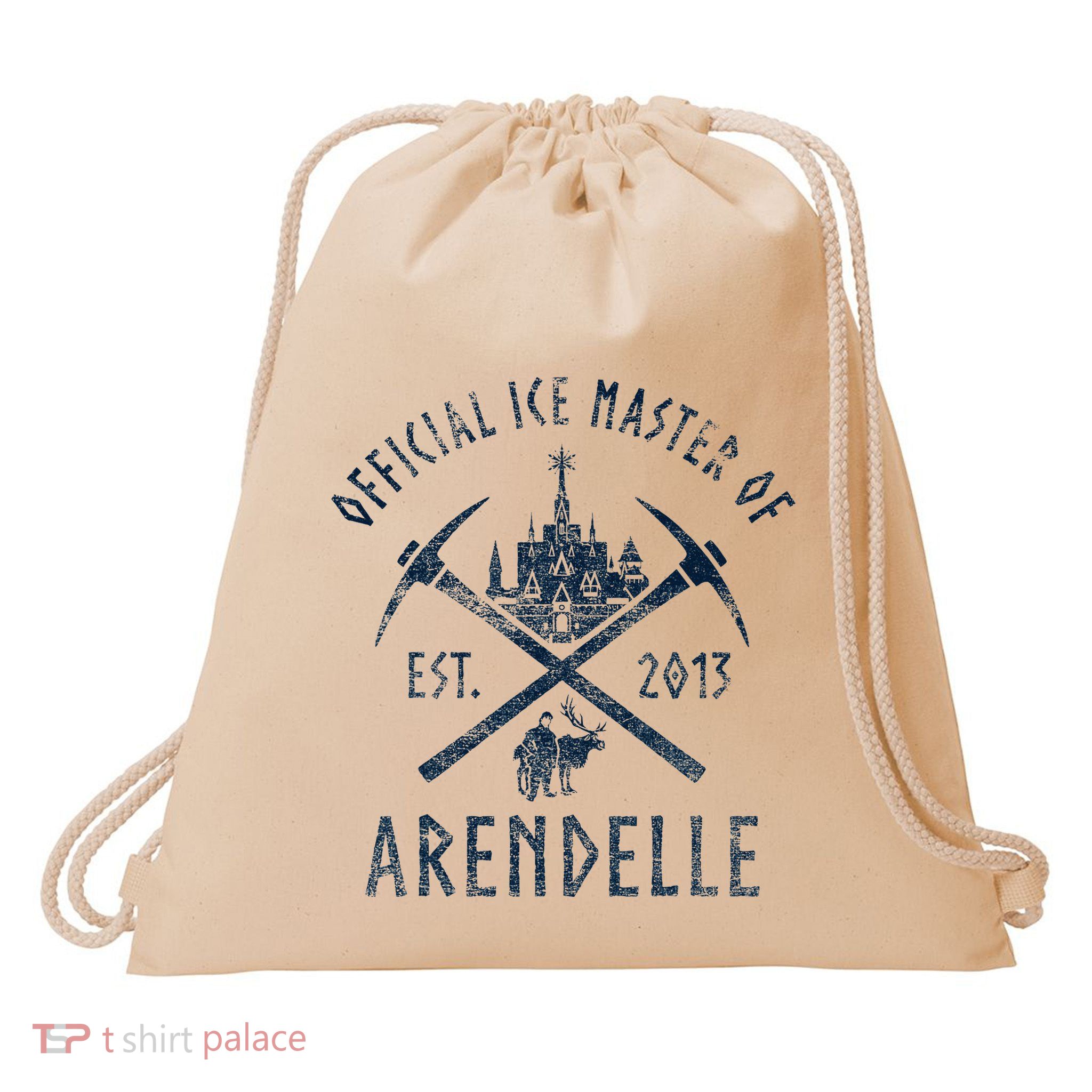 Frozen Ice Master Of Arendelle Est. 2013 Drawstring Bag